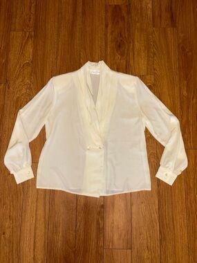 Vintage 80s white evening cardigan